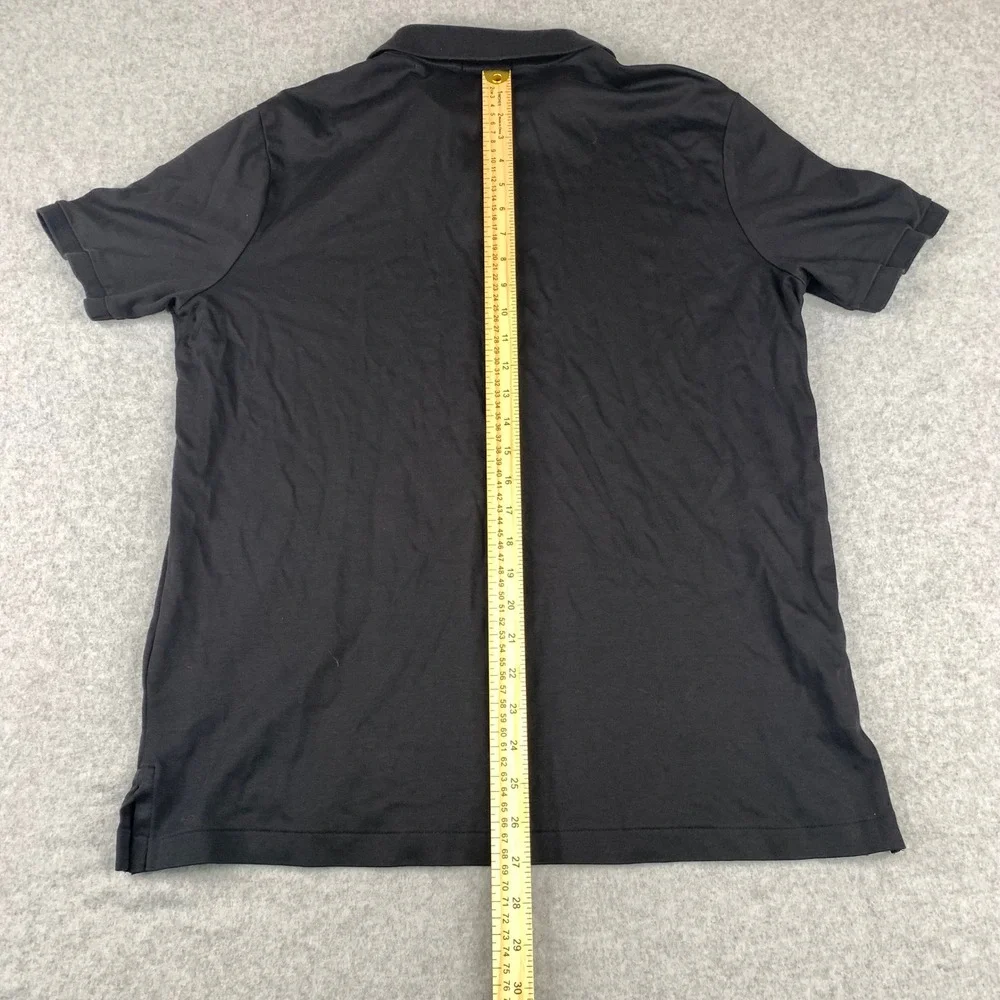 Polo Ralph Lauren Polo Shirt Mens Large Black Classic Fit Short Sleeve Pony Logo